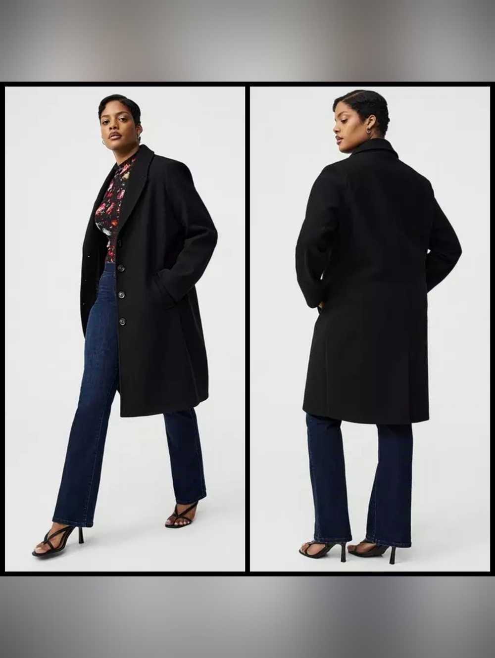 TORRID 3X Faux Wool Melton Trench Coat